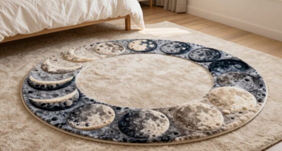 lunar inspired bedroom rugs