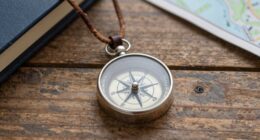men s compass necklaces gift