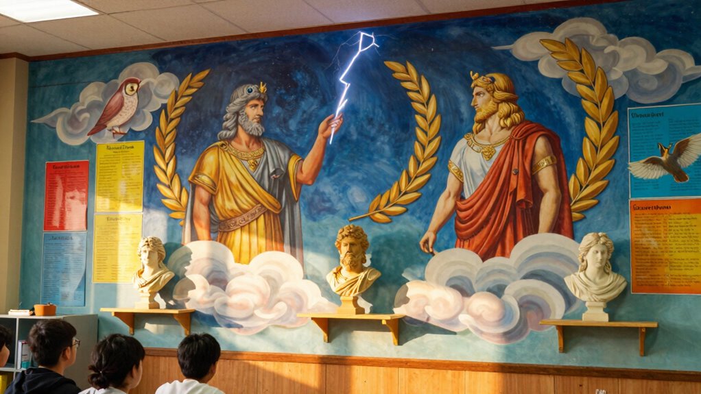 mythology art symbols engagement