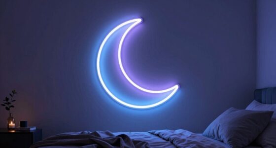 neon moon bedroom decor