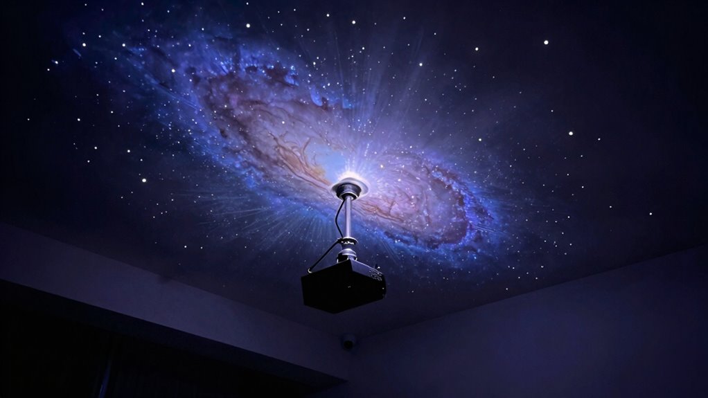 night sky themed interior decor