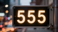 number 555 signals change