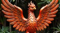 phoenix statues symbolize rebirth