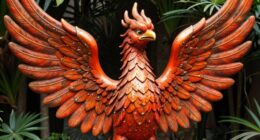 phoenix statues symbolize rebirth