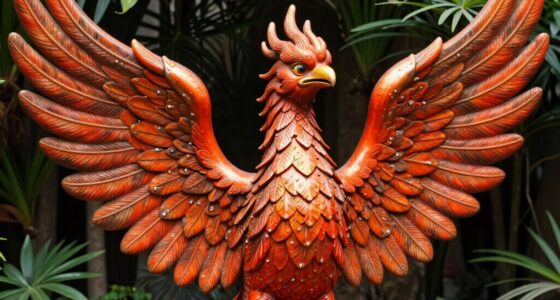 phoenix statues symbolize rebirth
