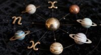 planet symbols represent celestial influences