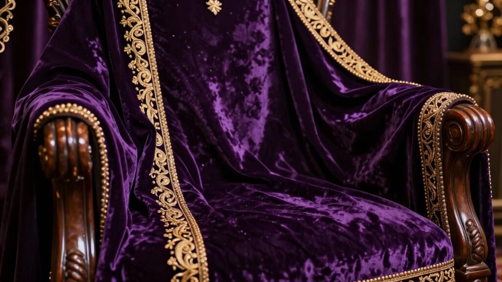 purple symbolizes royalty and mystery