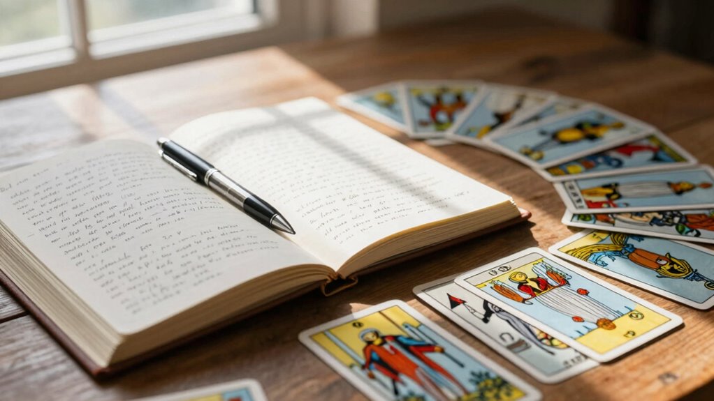 recording tarot card insights