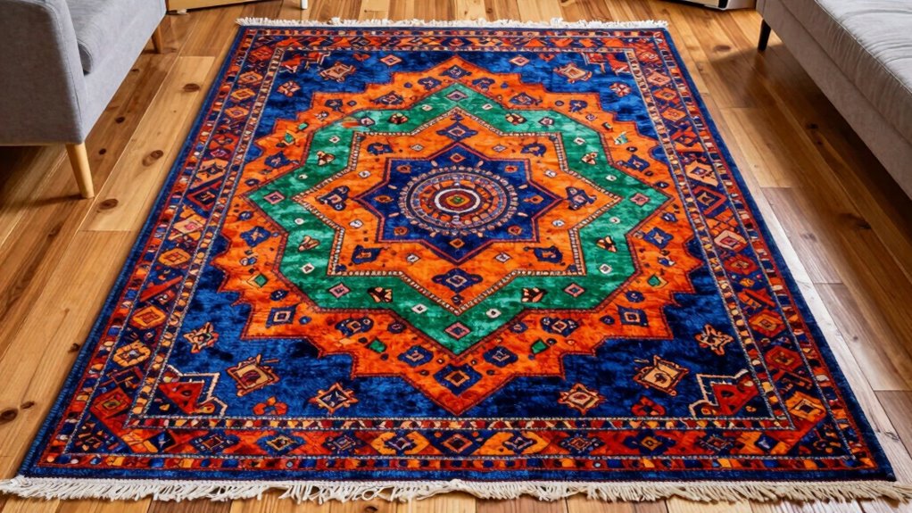 sacred floor patterned washable rugs