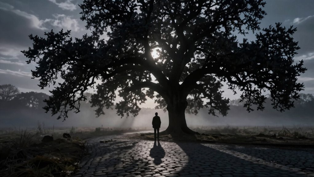 shadows symbolize inner conflict