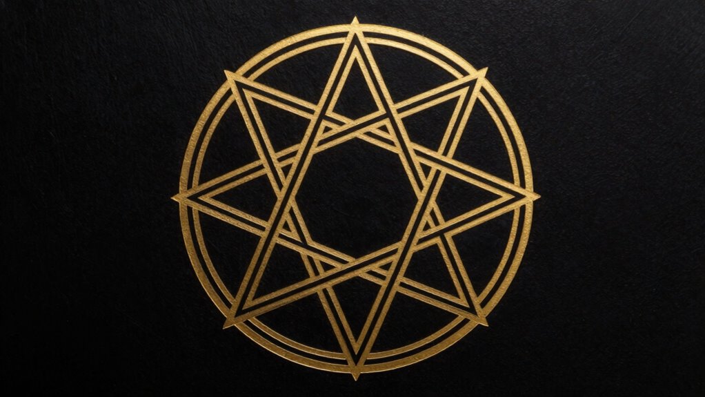 symbolic geometric wall art