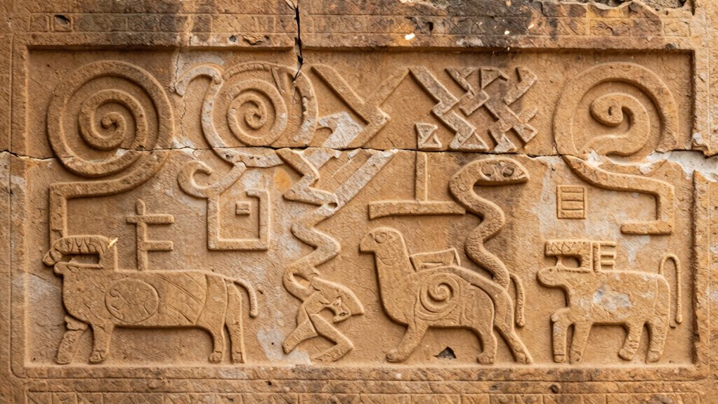 symbols connecting humans and nature