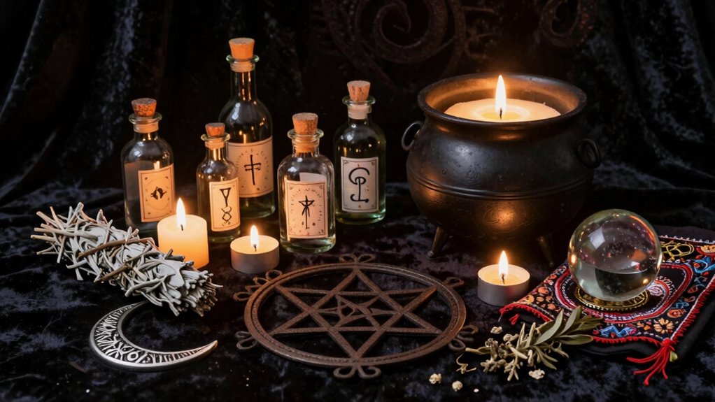 symbols herbs moon phases