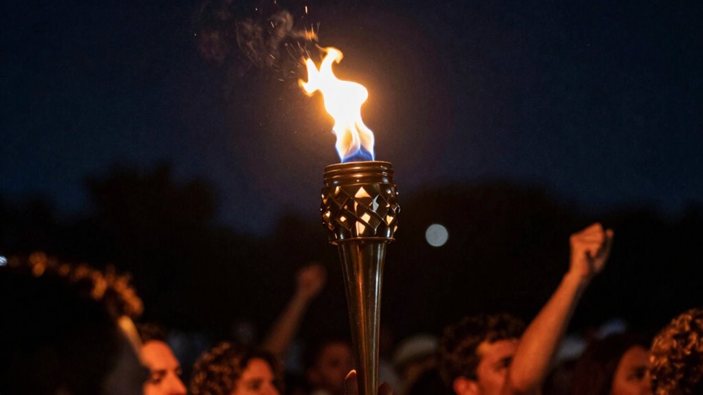torch symbolizes enlightenment and freedom