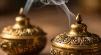 traditional brass incense holders