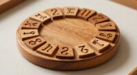 wooden zodiac desk calendars