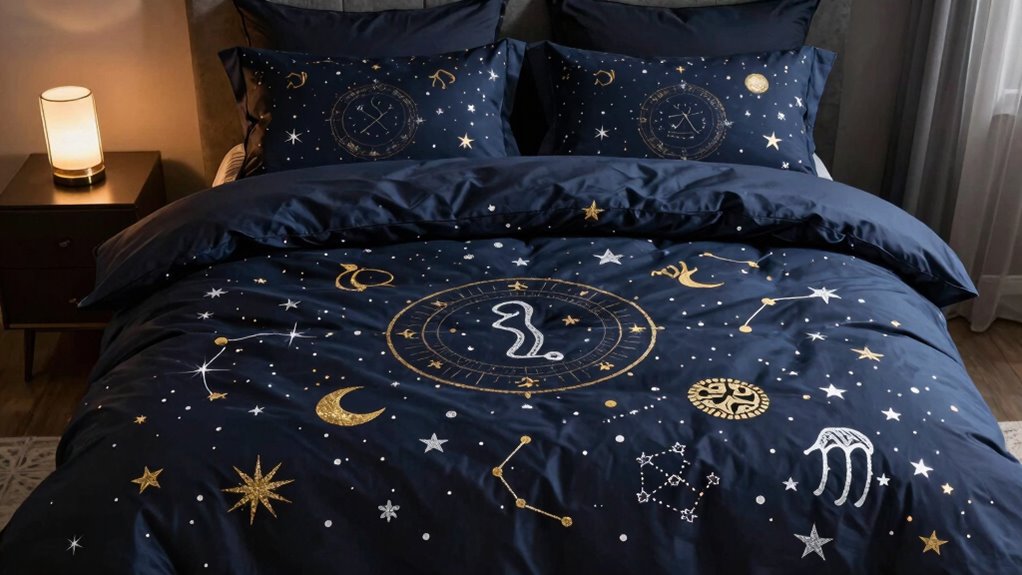 zodiac themed bedding decor
