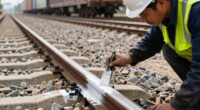Painting The Sides Of Railroad Rails White To Reduce Derailment