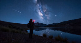 APOD: 2026 September 26 – Mirrored Meteor And Milky Way