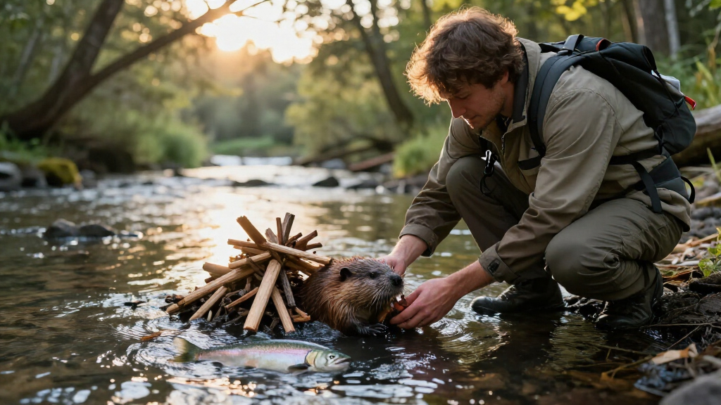 Artificial Beaver Dams Saw Juvenile Coho Salmon Survival Rates Go From 8% To 60%